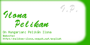 ilona pelikan business card